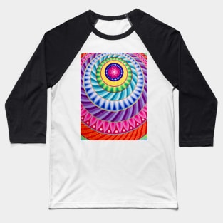 Psychedelic Mandala Baseball T-Shirt